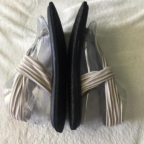 Sanuk fabric wrapped sandals cream & white size 7 - Picture 4 of 6